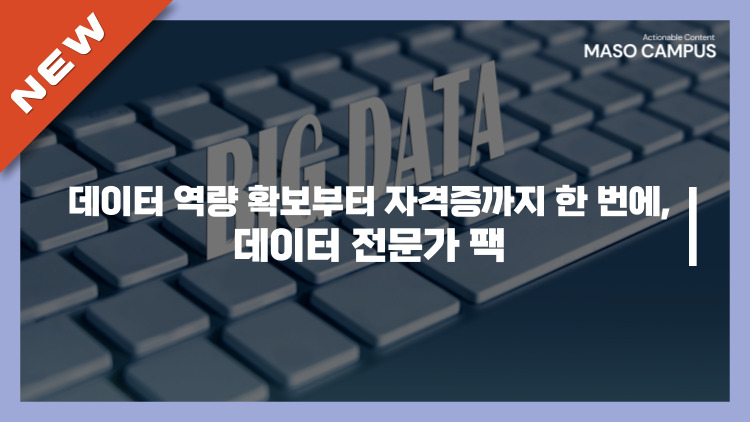 [브오디][묶음-104][디티][바우처] 데이터 역량 확보부터 자격증까지 한 번에, 데이터 전문가 팩